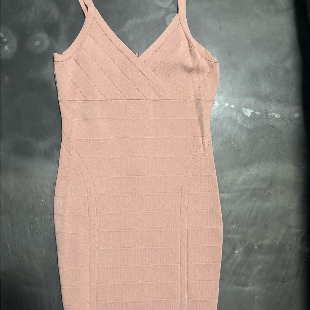 Guess Dusty Rose Bodycon Bandage sleeveless Dress (Like new)